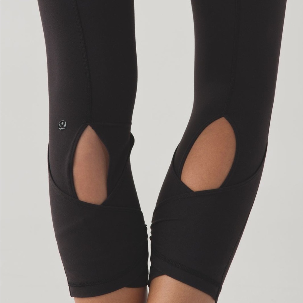 Lululemon Wunder Under key hole leg skirt pant - Picture 3 of 6